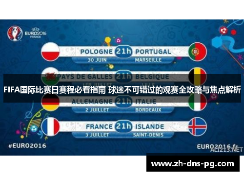 FIFA国际比赛日赛程必看指南 球迷不可错过的观赛全攻略与焦点解析